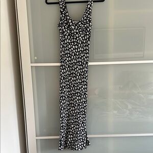 Reformation Blue and White Floral Midi Dress